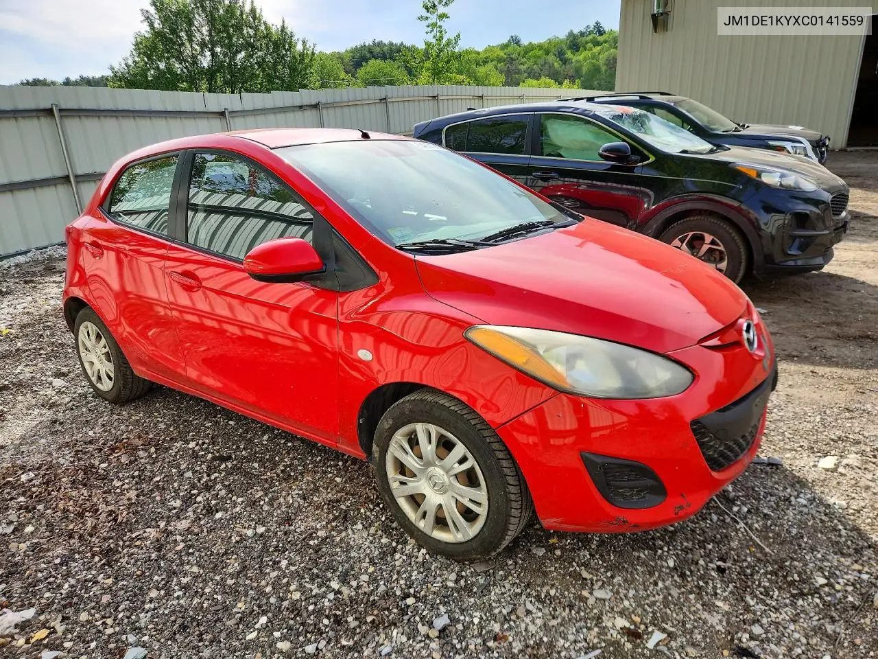 2012 Mazda Mazda2 VIN: JM1DE1KYXC0141559 Lot: 54874866