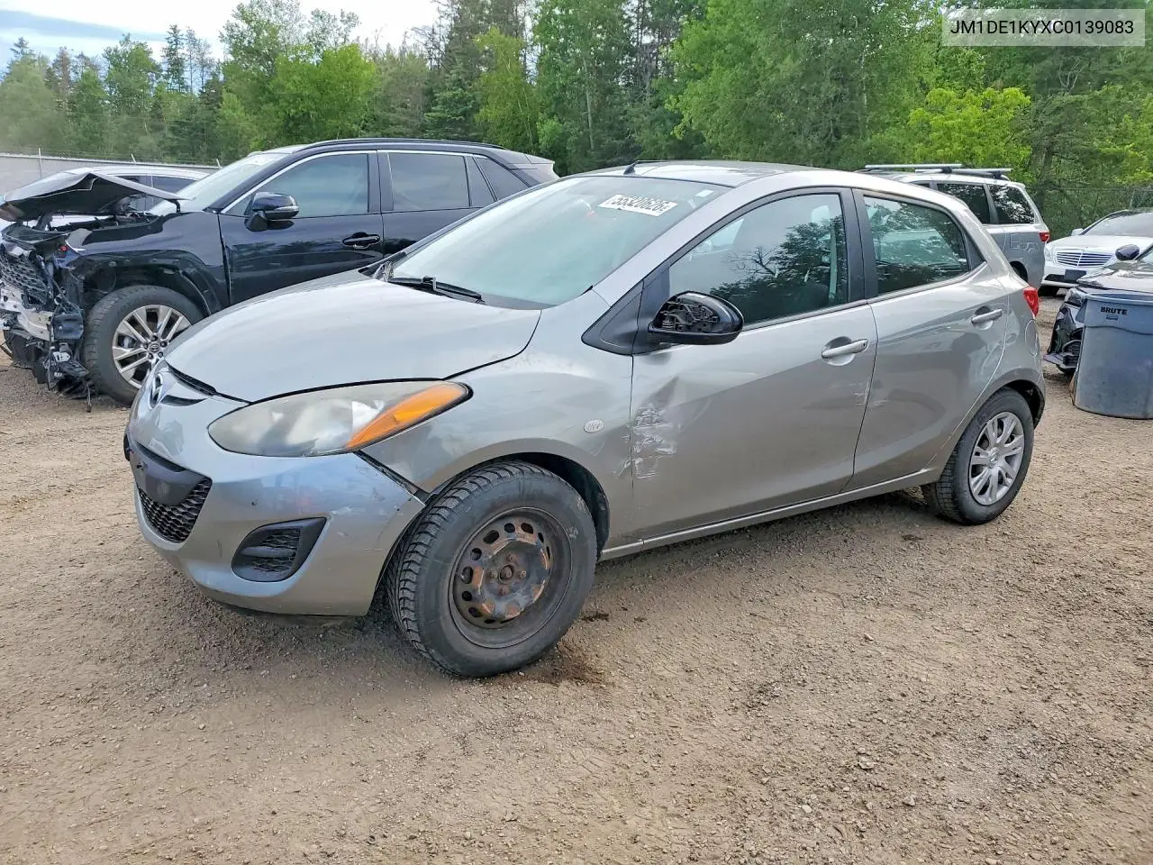 2012 Mazda Mazda2 VIN: JM1DE1KYXC0139083 Lot: 55320626