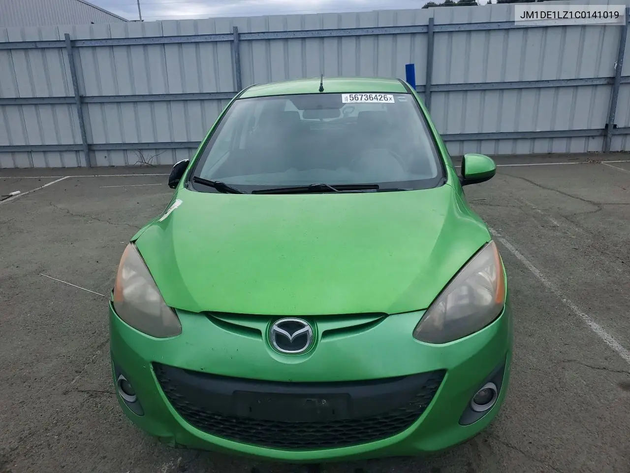 2012 Mazda Mazda2 VIN: JM1DE1LZ1C0141019 Lot: 56736426