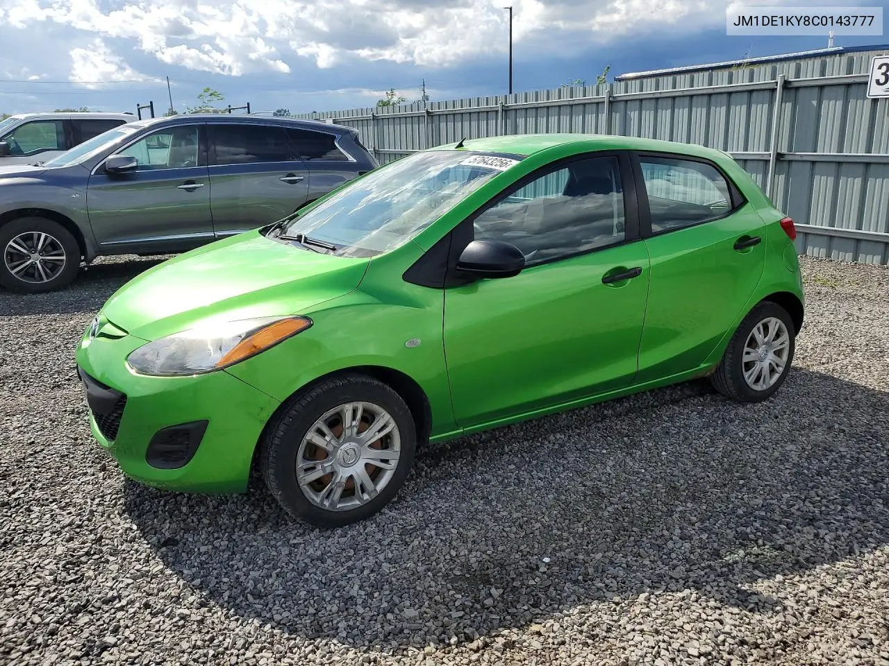 2012 Mazda Mazda2 VIN: JM1DE1KY8C0143777 Lot: 57643256
