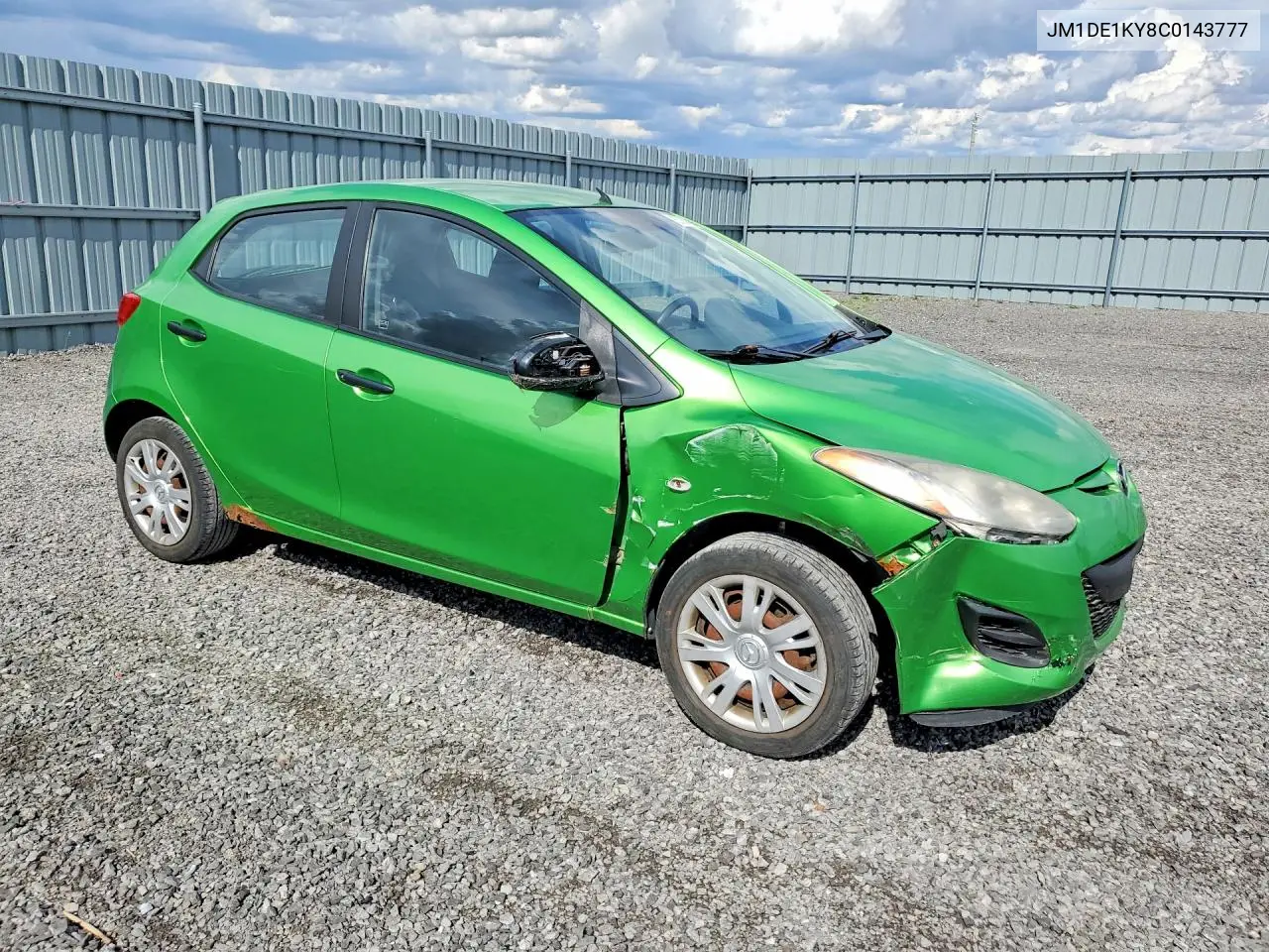 2012 Mazda Mazda2 VIN: JM1DE1KY8C0143777 Lot: 57643256