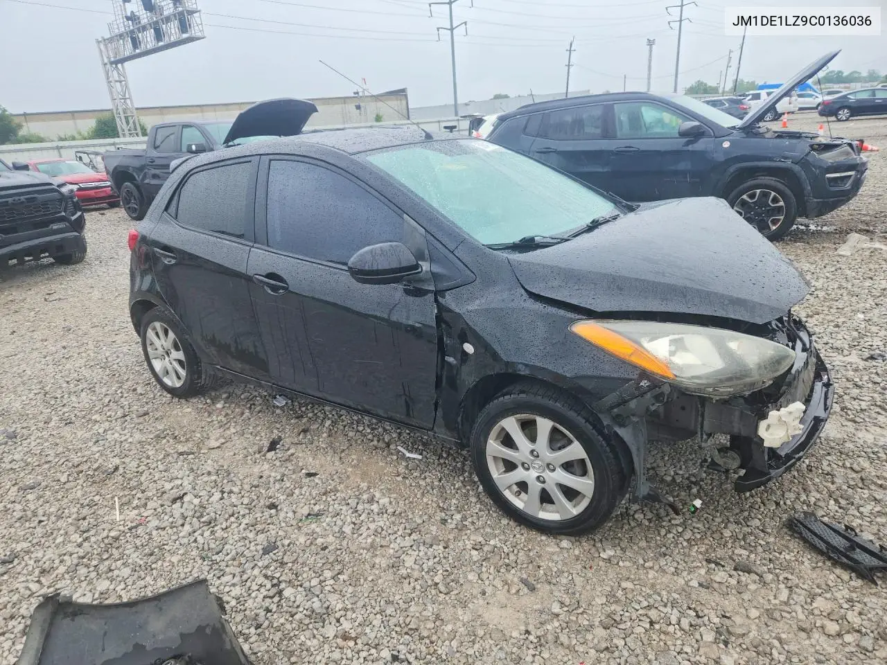 2012 Mazda Mazda2 VIN: JM1DE1LZ9C0136036 Lot: 58841356