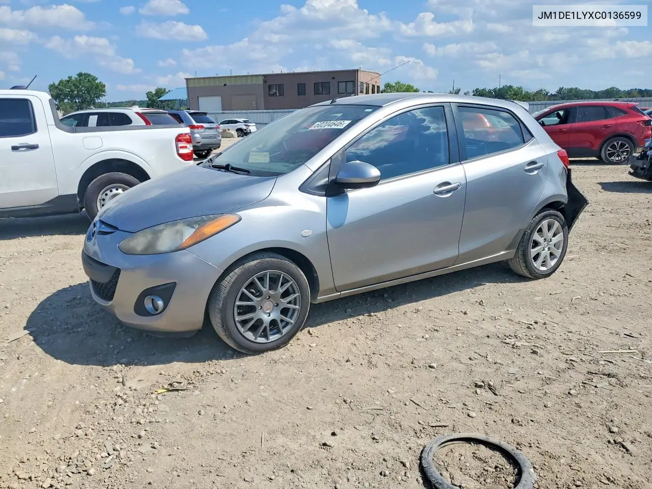 2012 Mazda Mazda2 VIN: JM1DE1LYXC0136599 Lot: 60204646