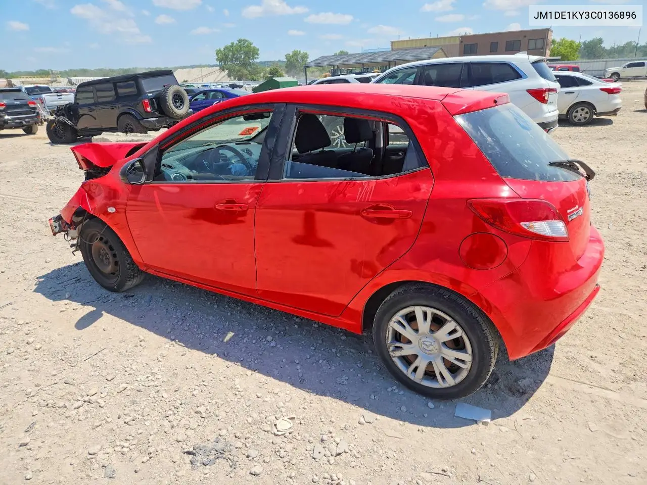 2012 Mazda Mazda2 VIN: JM1DE1KY3C0136896 Lot: 61214226
