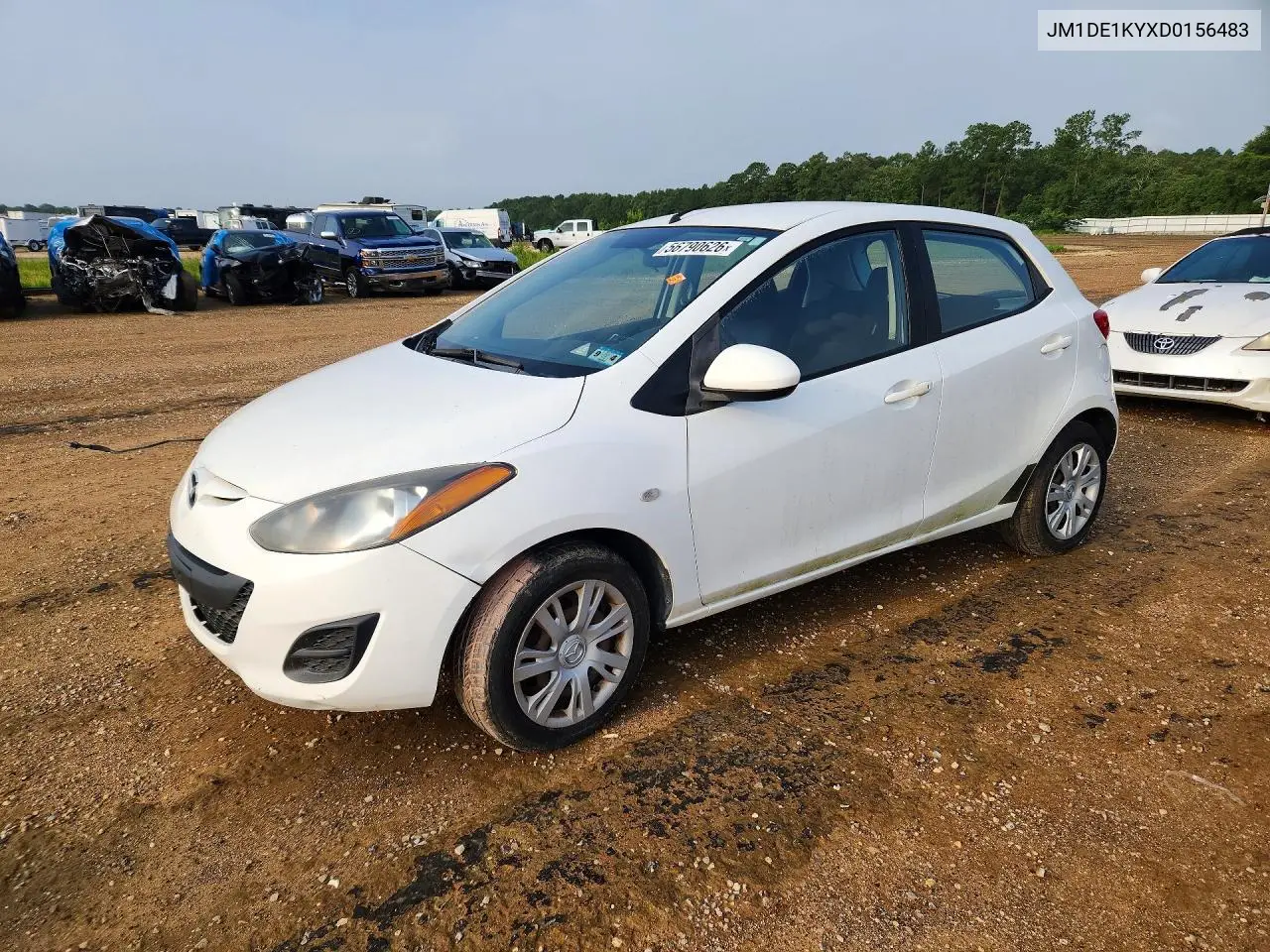 2013 Mazda Mazda2 VIN: JM1DE1KYXD0156483 Lot: 56790626