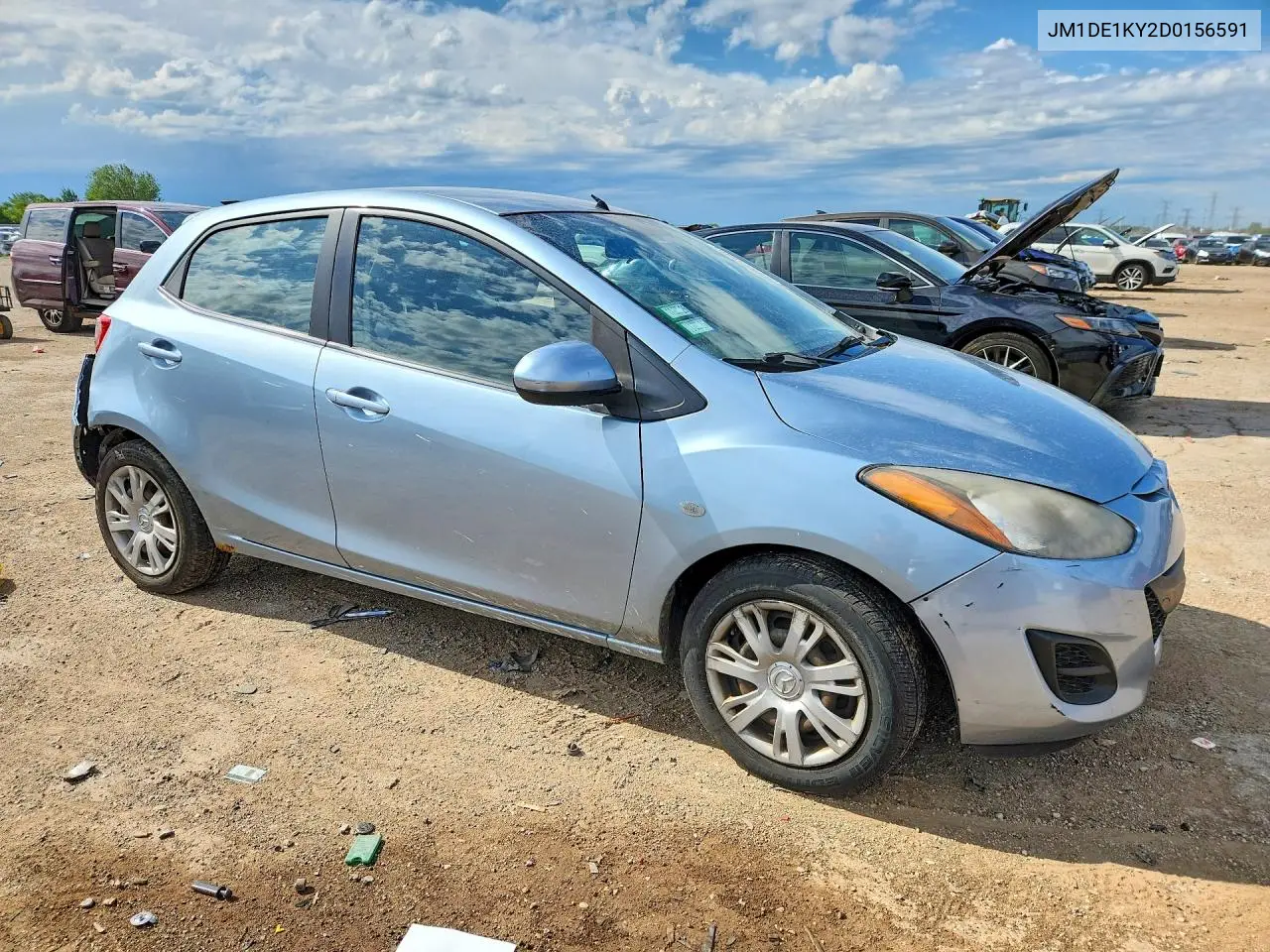 2013 Mazda Mazda2 VIN: JM1DE1KY2D0156591 Lot: 57213886