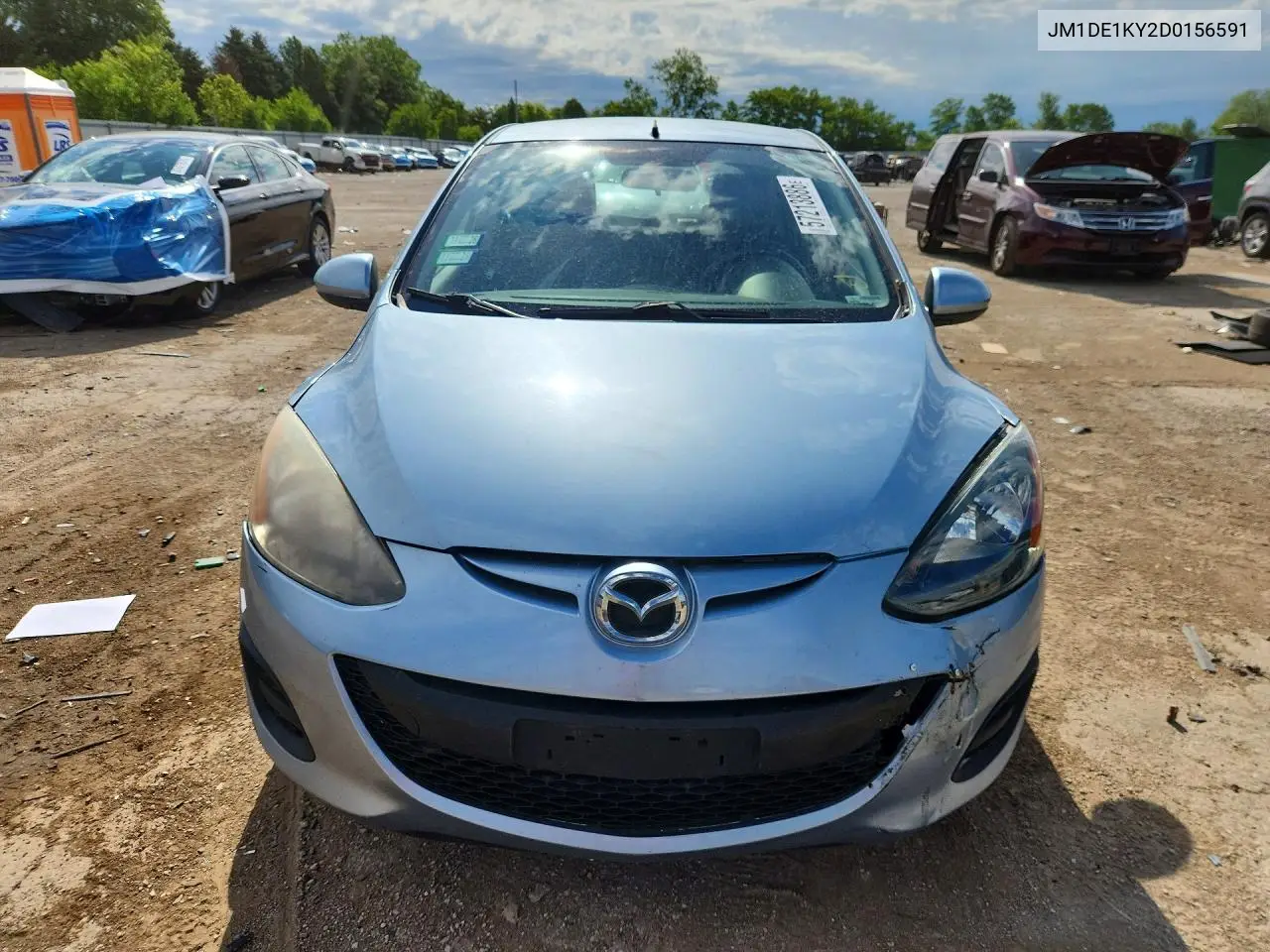 2013 Mazda Mazda2 VIN: JM1DE1KY2D0156591 Lot: 57213886