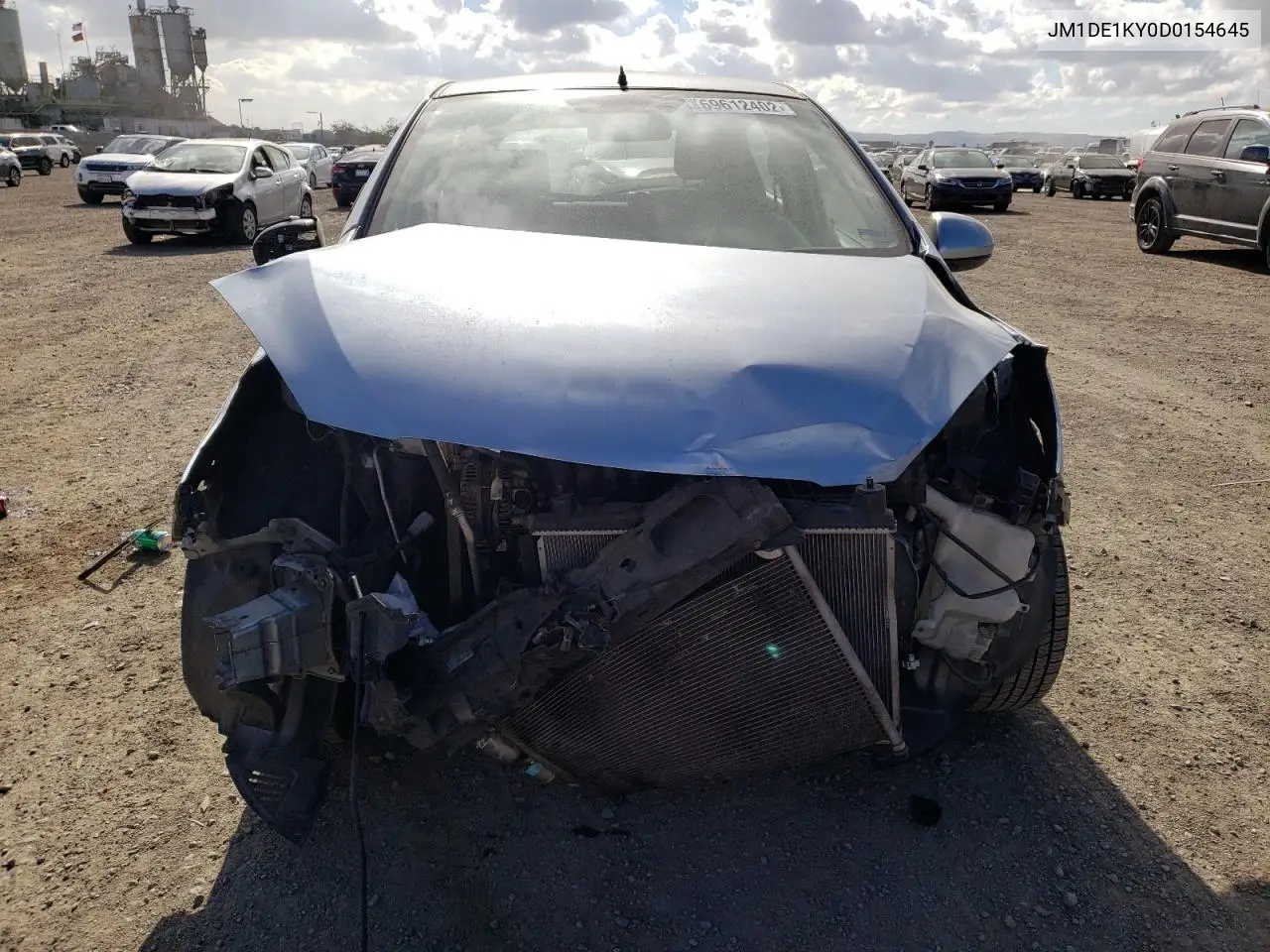 2013 Mazda Mazda2 VIN: JM1DE1KY0D0154645 Lot: 57248876