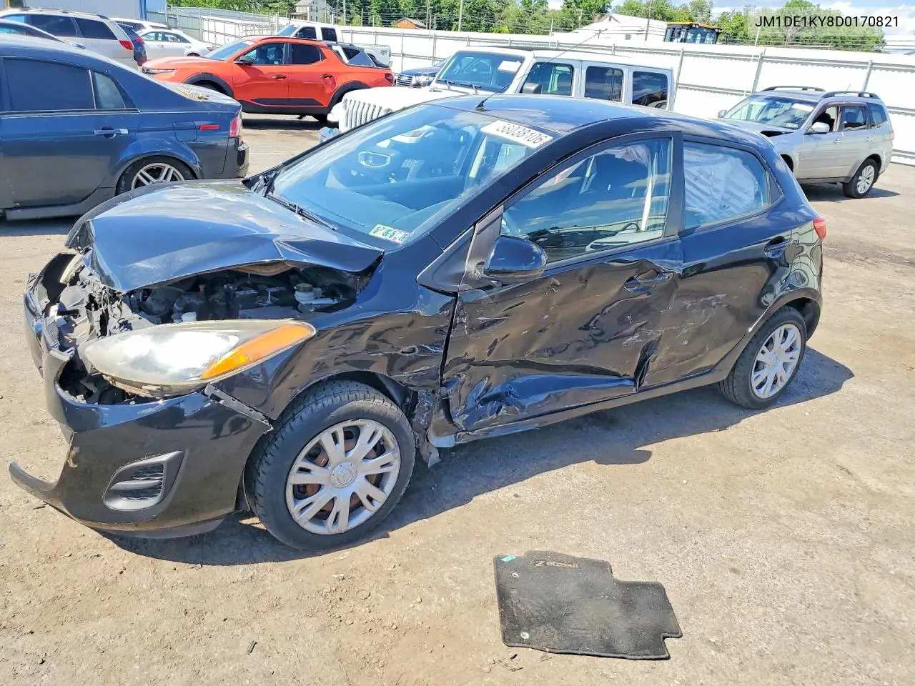 2013 Mazda Mazda2 VIN: JM1DE1KY8D0170821 Lot: 58038106