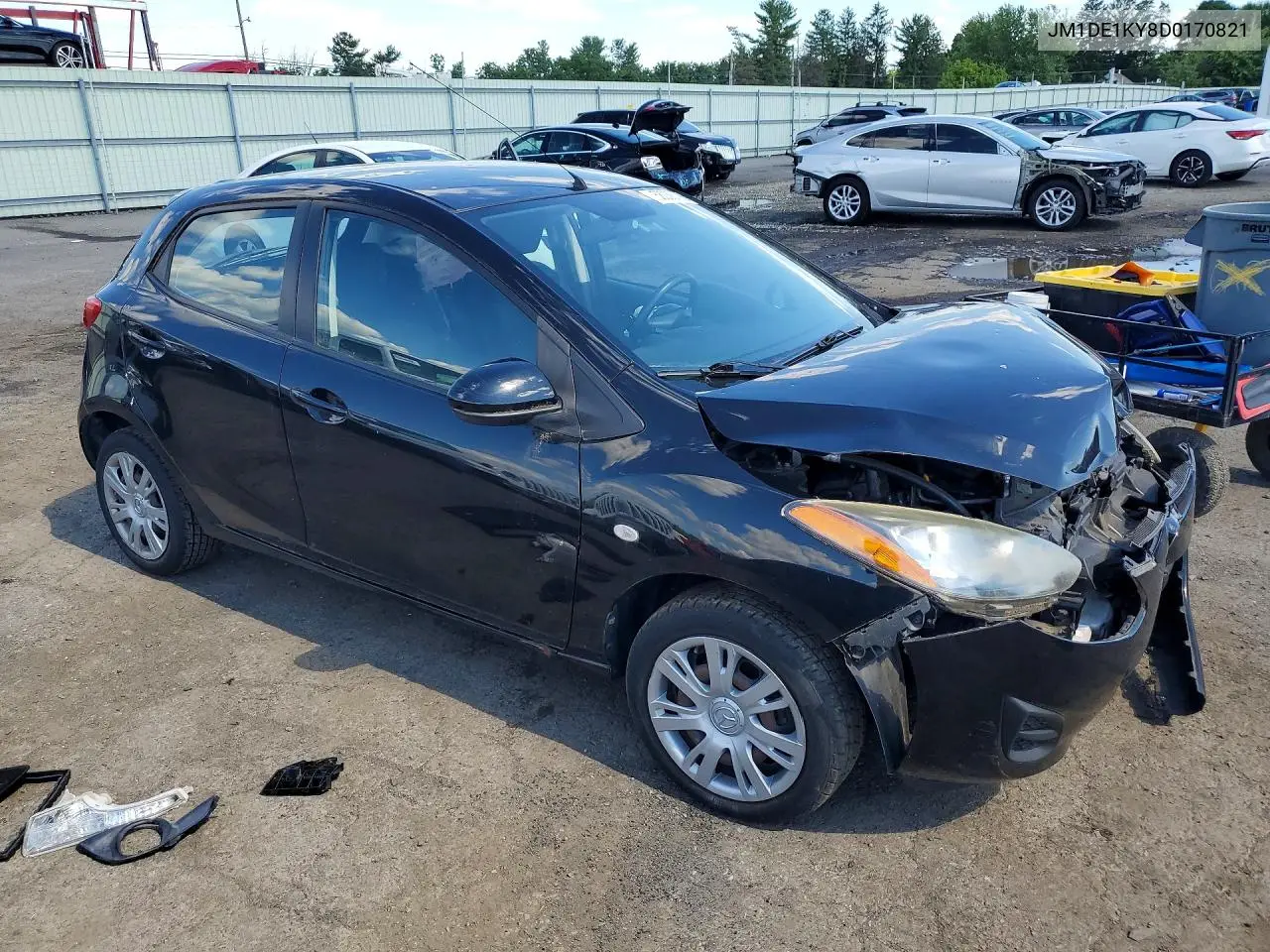 2013 Mazda Mazda2 VIN: JM1DE1KY8D0170821 Lot: 58038106
