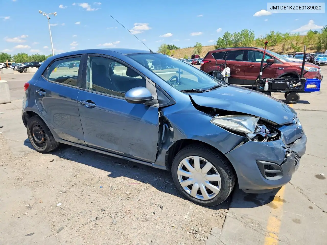 2014 Mazda Mazda2 Sport VIN: JM1DE1KZ0E0189020 Lot: 61204066