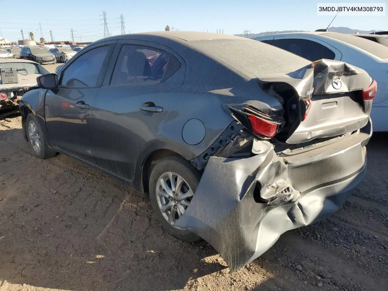 2019 Mazda 2 VIN: 3MDDJBTV4KM308793 Lot: 55770464