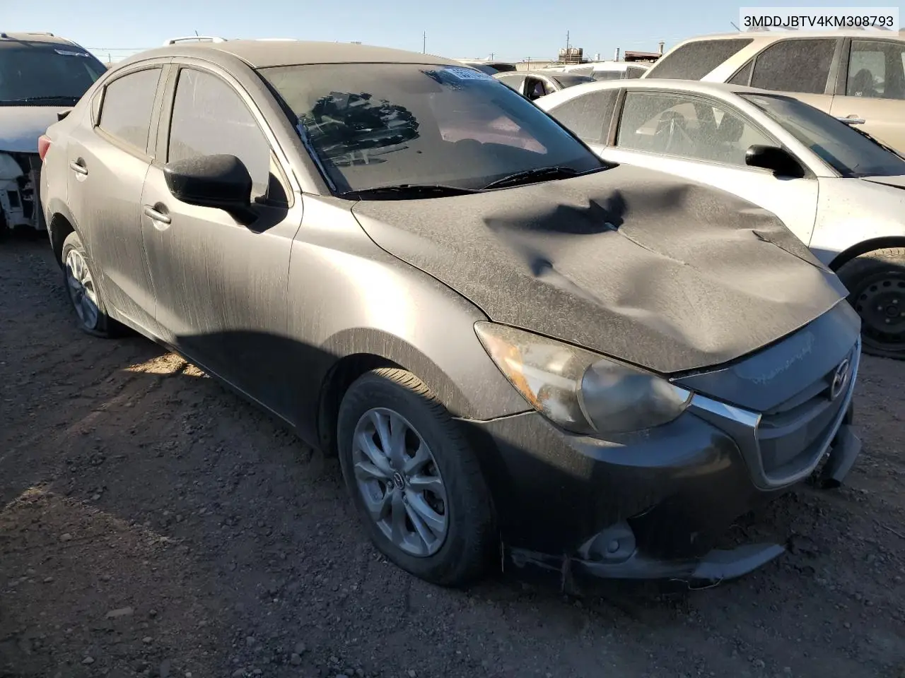 2019 Mazda 2 VIN: 3MDDJBTV4KM308793 Lot: 55770464