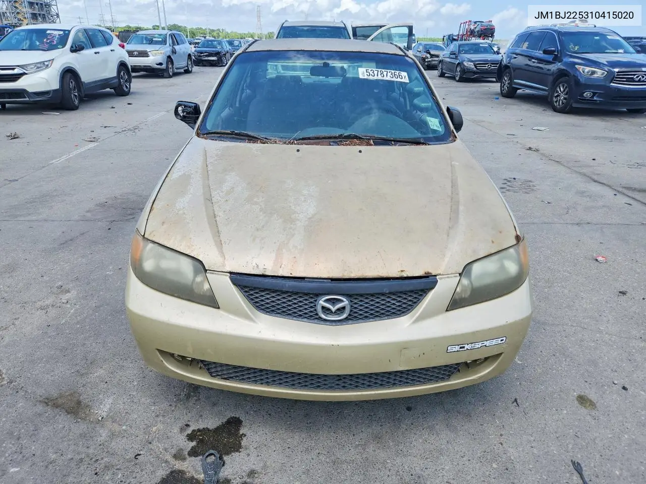 2001 Mazda Protege Lx VIN: JM1BJ225310415020 Lot: 53787366