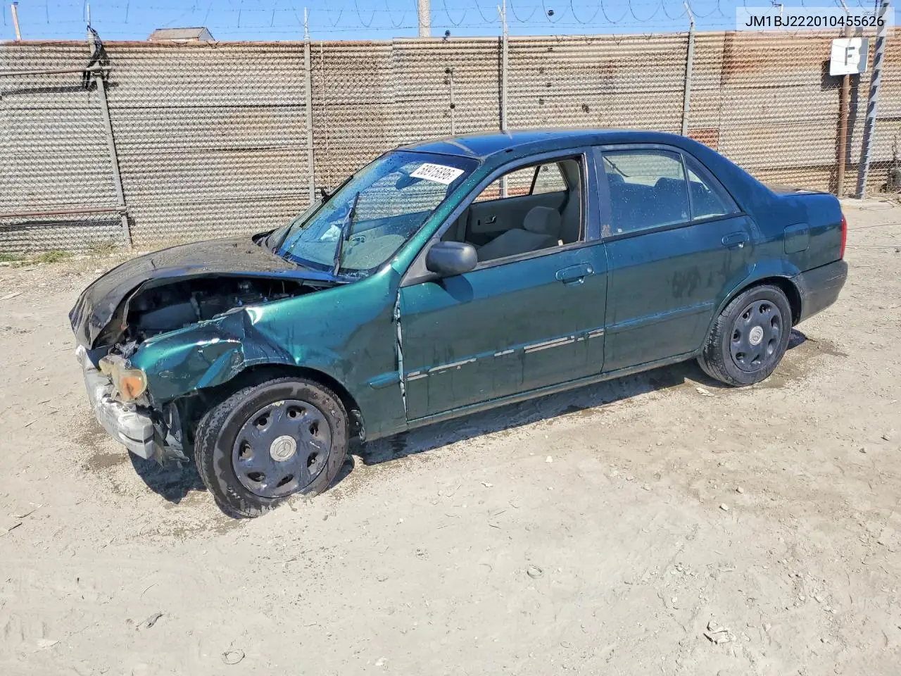 2001 Mazda Protege Dx VIN: JM1BJ222010455626 Lot: 58915896