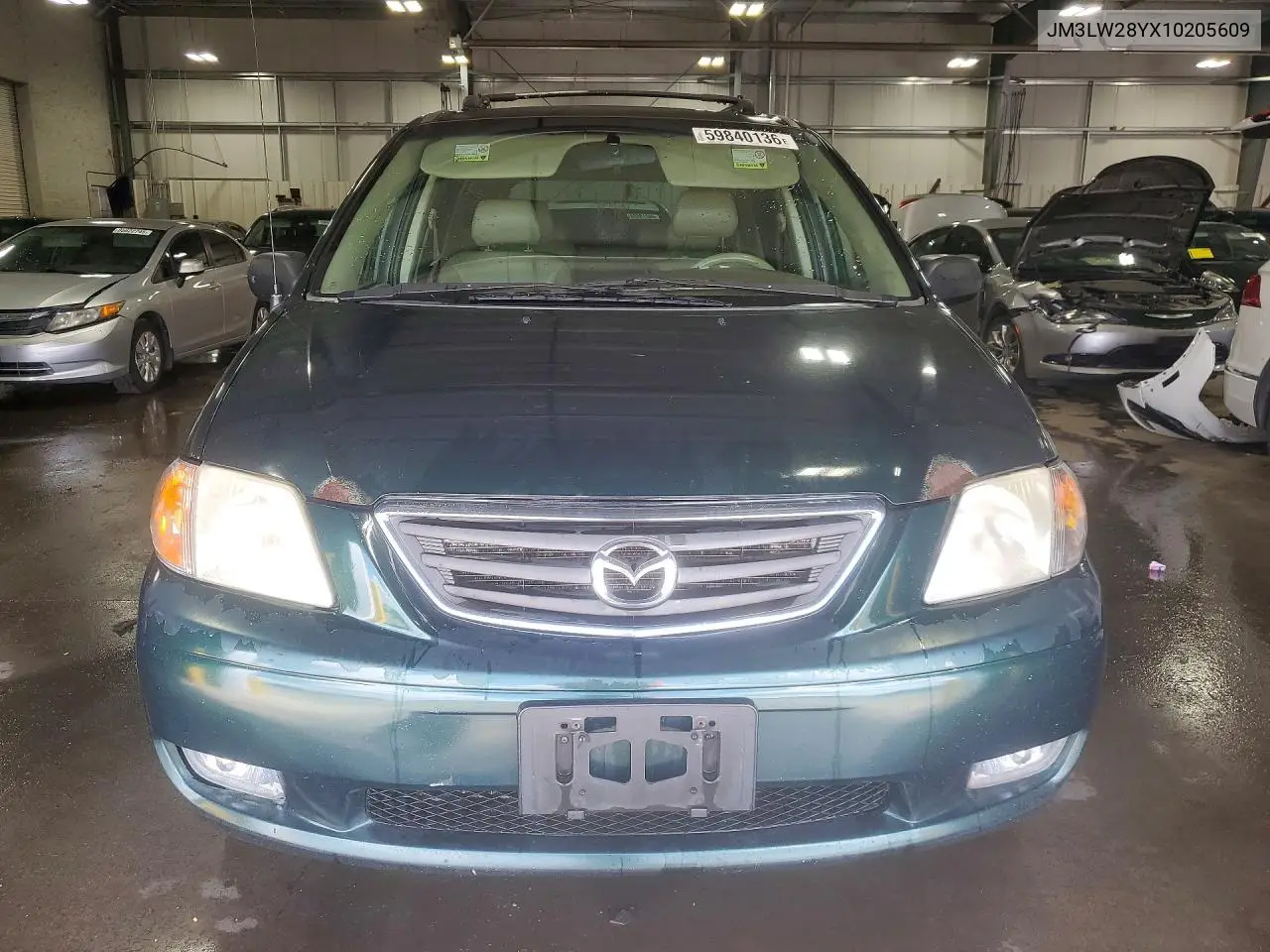 2001 Mazda Mpv Wagon VIN: JM3LW28YX10205609 Lot: 59840136
