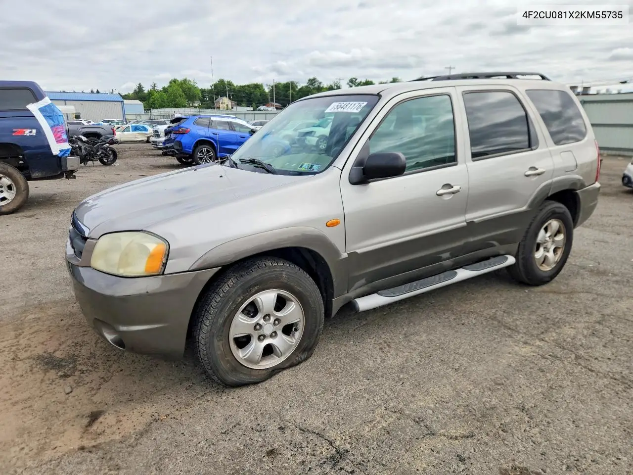 2002 Mazda Tribute Lx VIN: 4F2CU081X2KM55735 Lot: 56481176