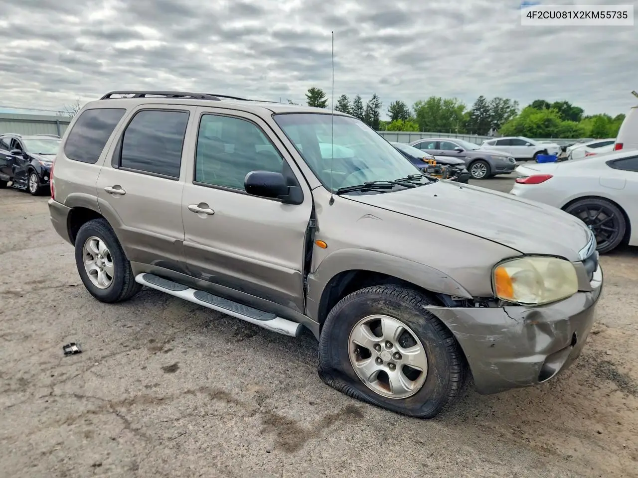 2002 Mazda Tribute Lx VIN: 4F2CU081X2KM55735 Lot: 56481176