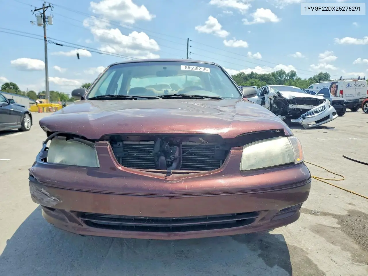 2002 Mazda 626 Es VIN: 1YVGF22DX25276291 Lot: 58559256
