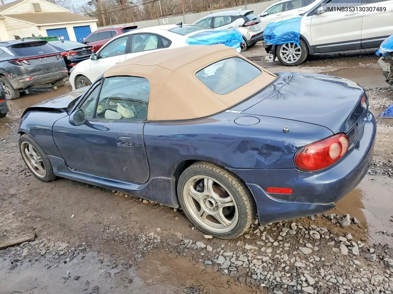 2003 Mazda Mx-5 Miata VIN: JM1NB353130307489 Lot: 46368236
