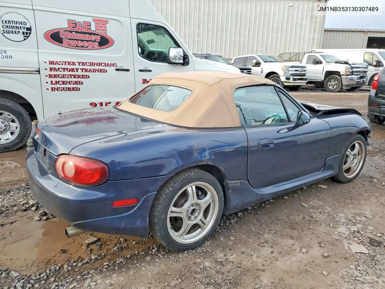 2003 Mazda Mx-5 Miata VIN: JM1NB353130307489 Lot: 46368236