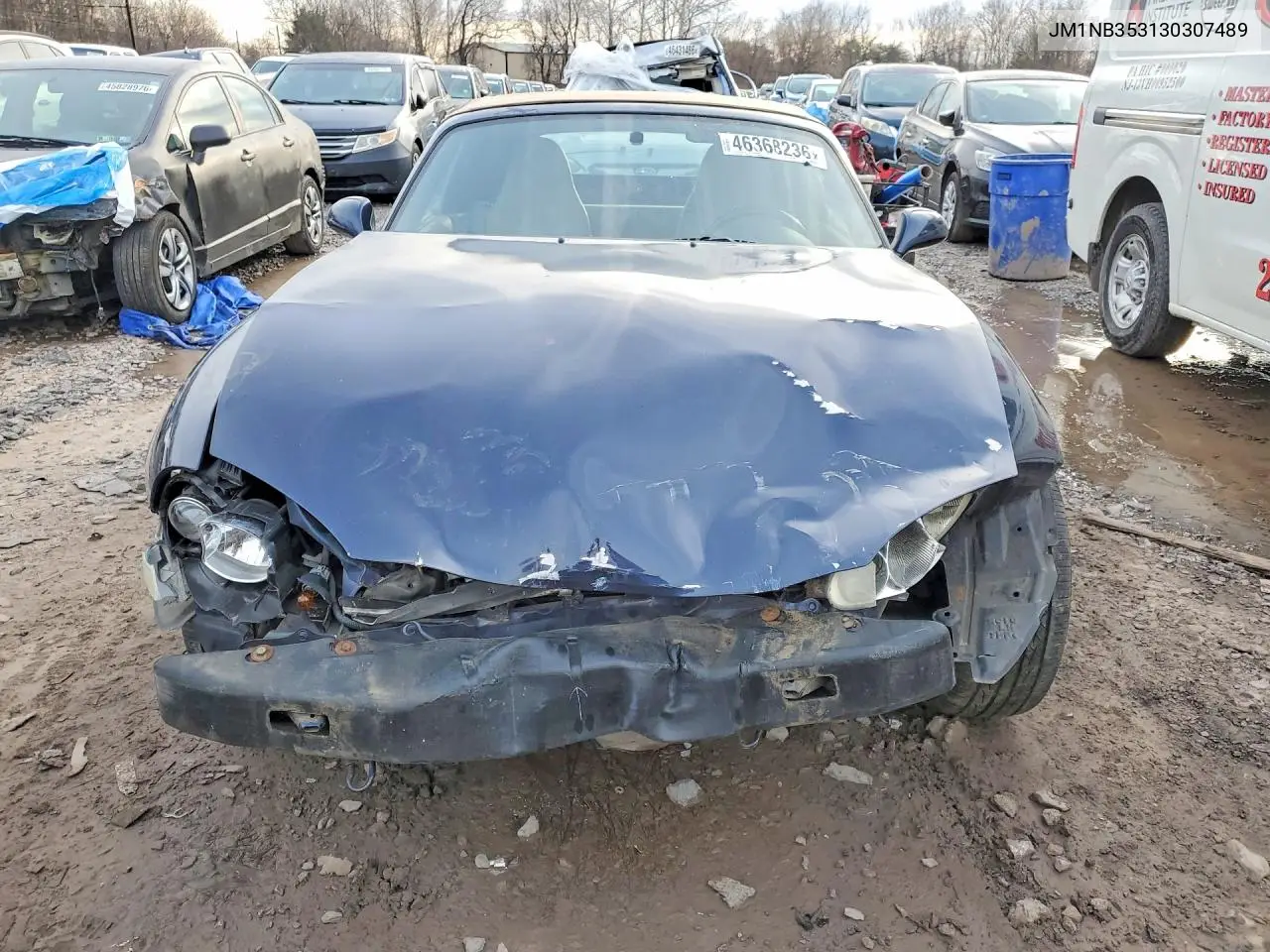 2003 Mazda Mx-5 Miata VIN: JM1NB353130307489 Lot: 46368236