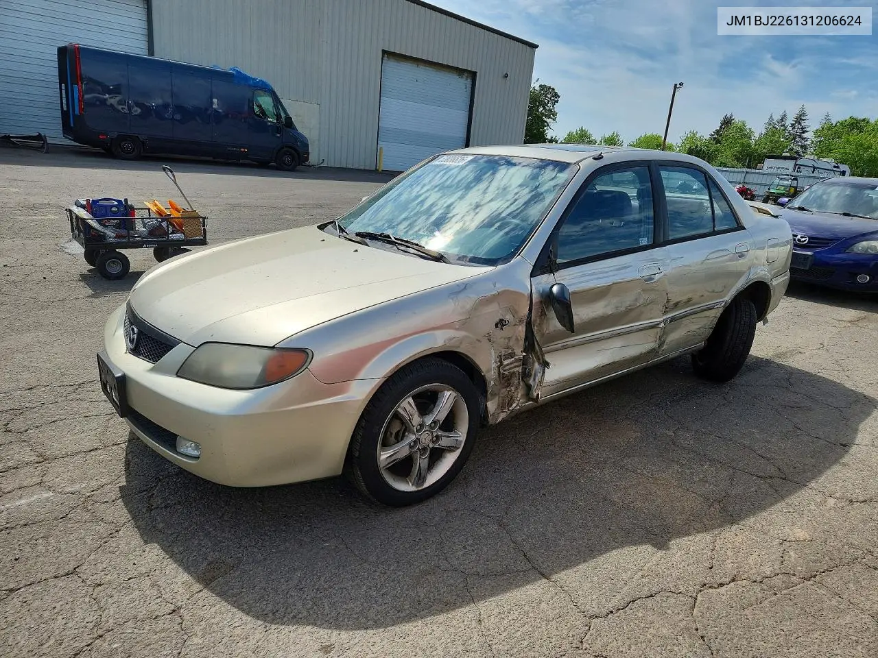 2003 Mazda Protege Dx VIN: JM1BJ226131206624 Lot: 53036526