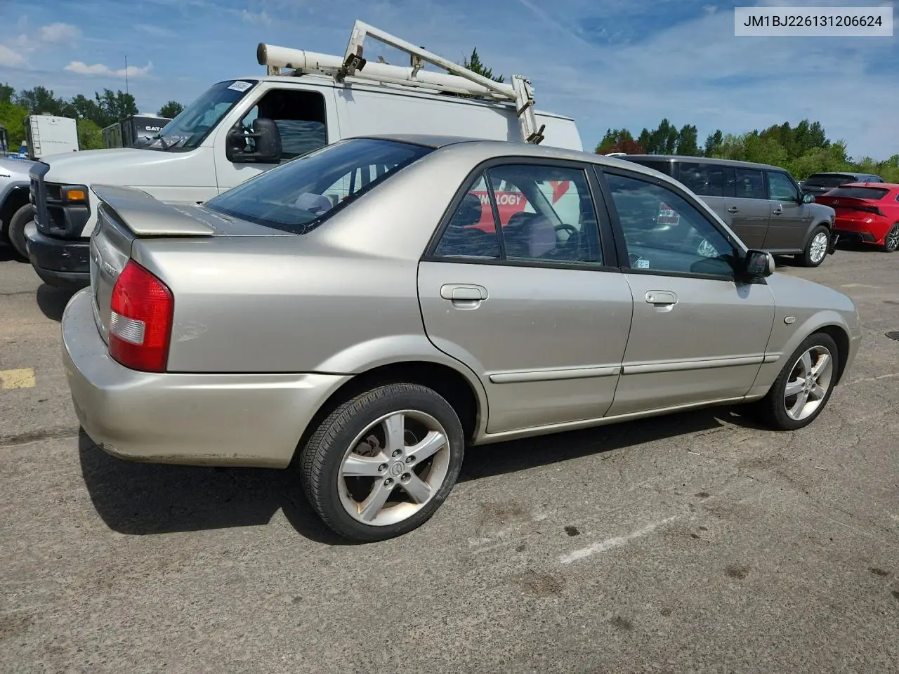 2003 Mazda Protege Dx VIN: JM1BJ226131206624 Lot: 53036526