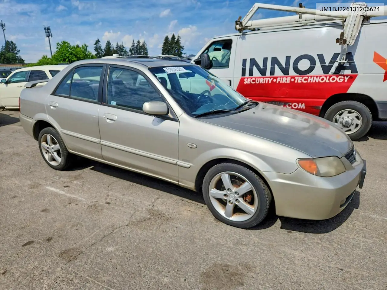 2003 Mazda Protege Dx VIN: JM1BJ226131206624 Lot: 53036526