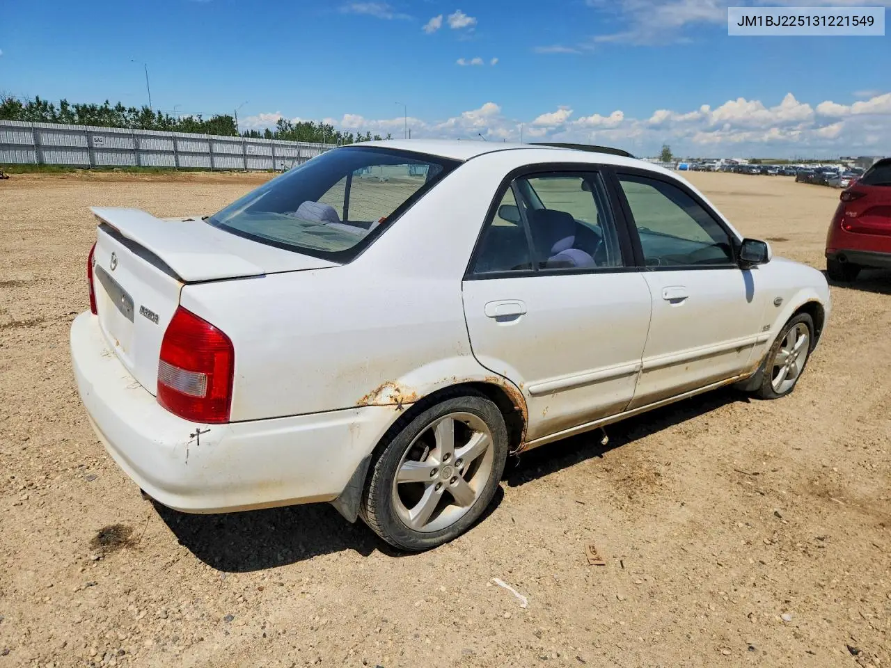 2003 Mazda Protege Dx VIN: JM1BJ225131221549 Lot: 57958016