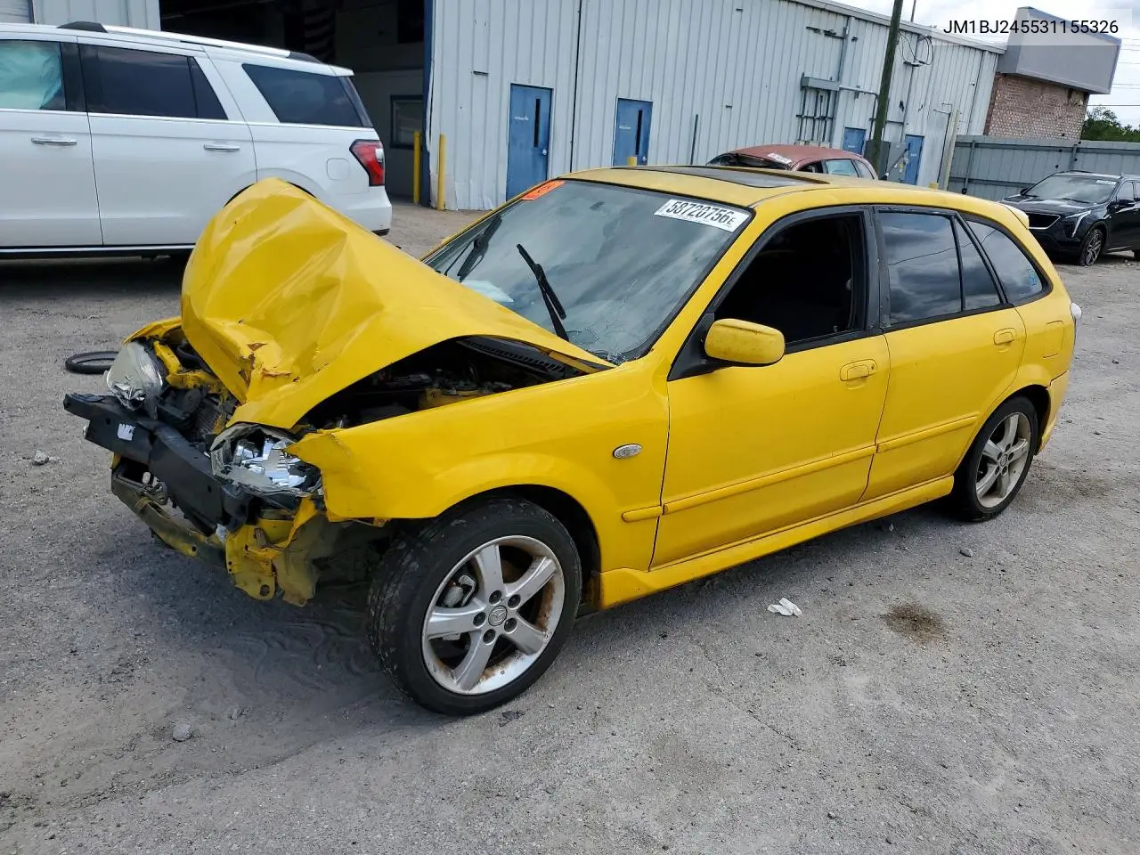 2003 Mazda Protege Pr5 VIN: JM1BJ245531155326 Lot: 58720756