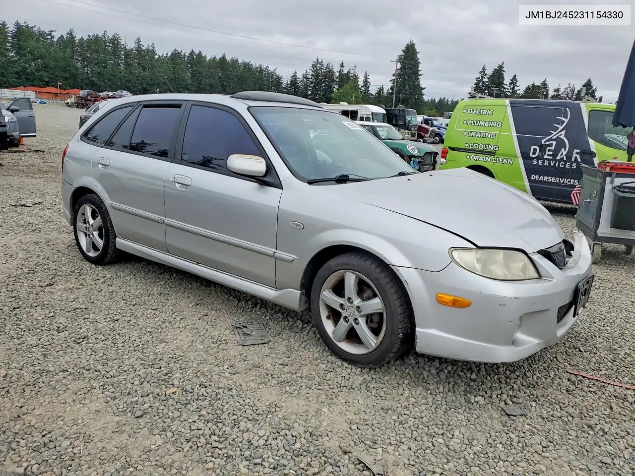 2003 Mazda Protege Pr5 VIN: JM1BJ245231154330 Lot: 59658186