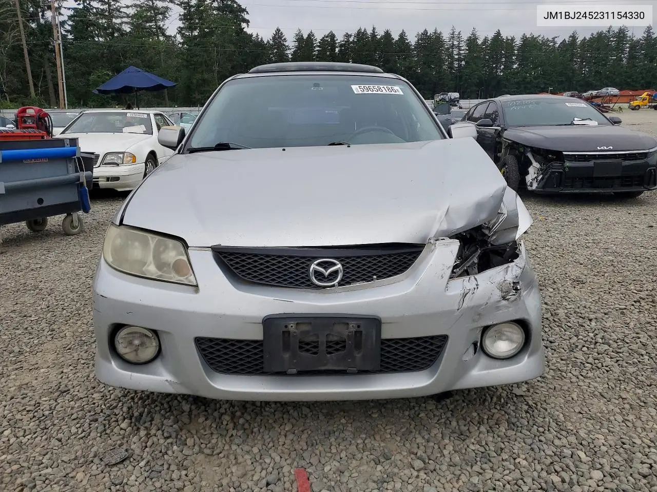 2003 Mazda Protege Pr5 VIN: JM1BJ245231154330 Lot: 59658186