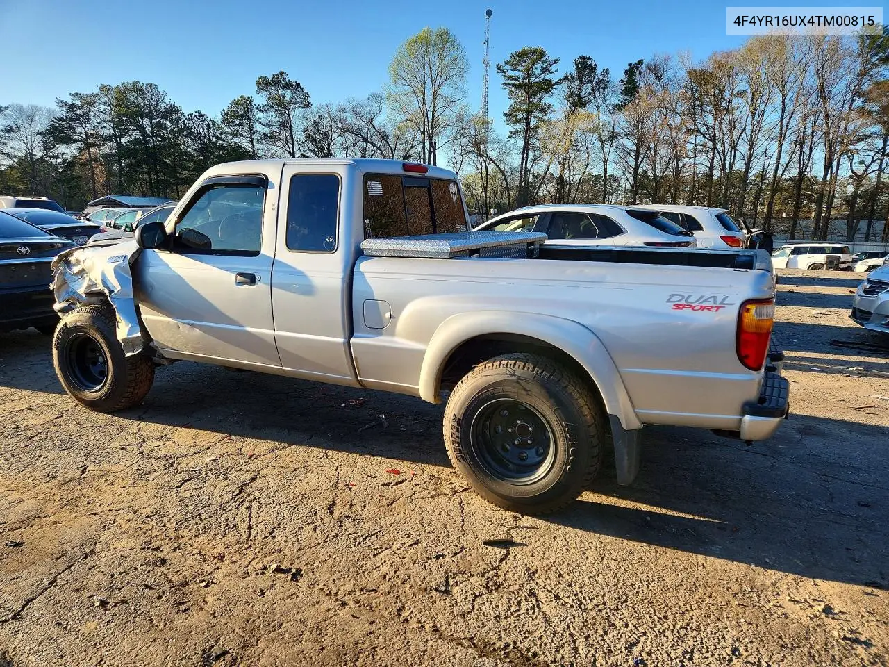 2004 Mazda B3000 Cab Plus VIN: 4F4YR16UX4TM00815 Lot: 45944146