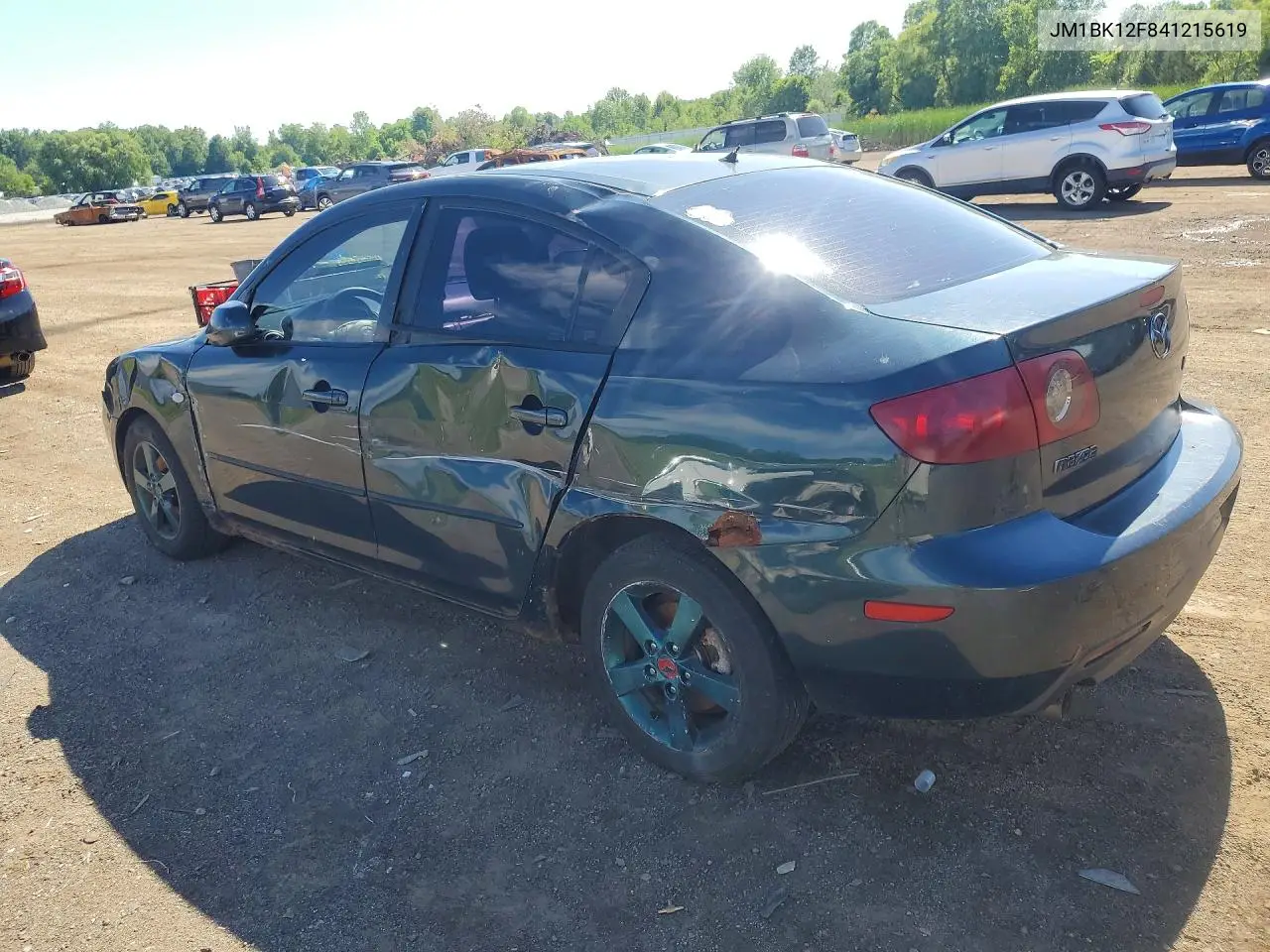 2004 Mazda 3 I VIN: JM1BK12F841215619 Lot: 58119596