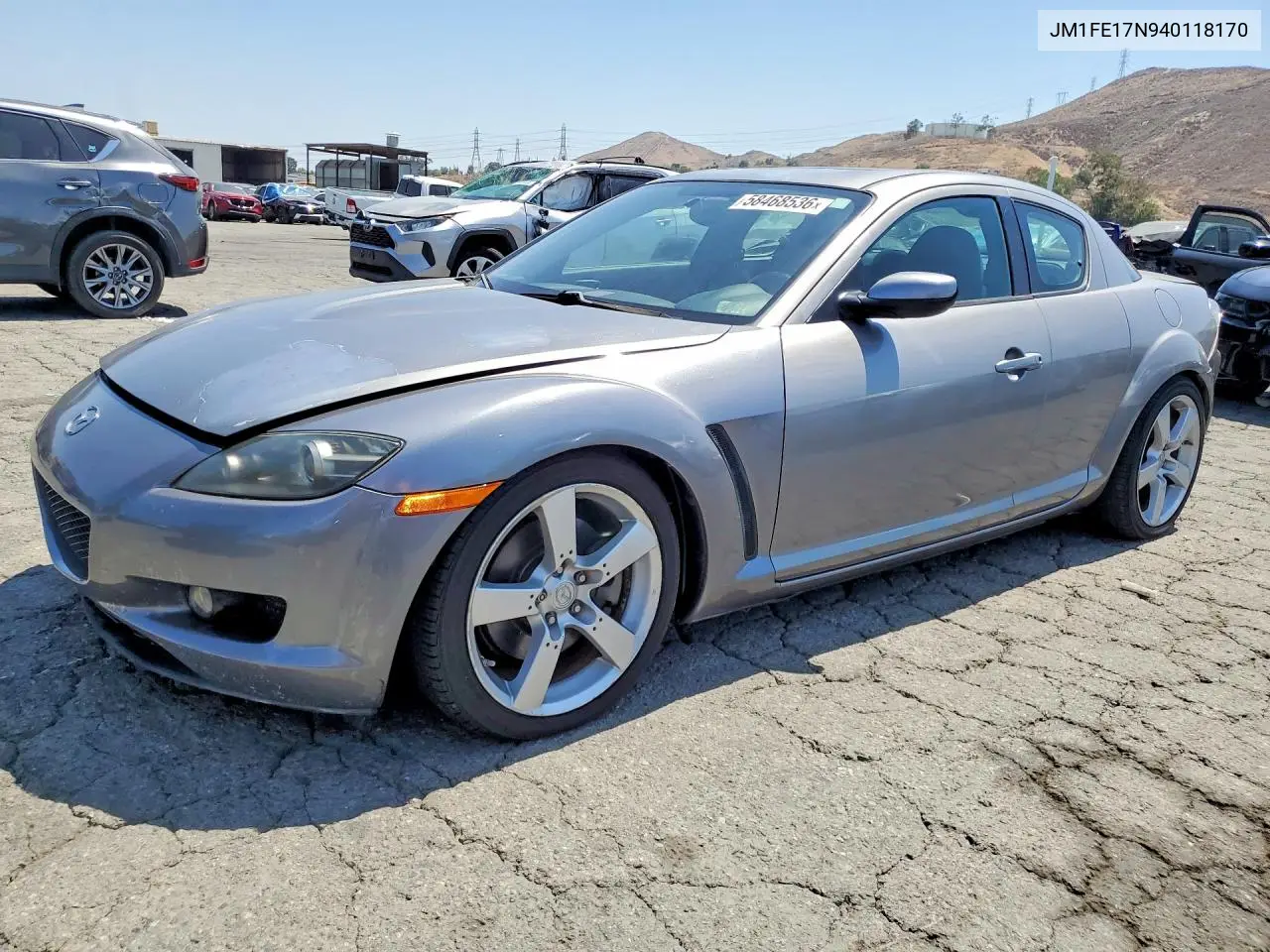 2004 Mazda Rx8 VIN: JM1FE17N940118170 Lot: 58468536
