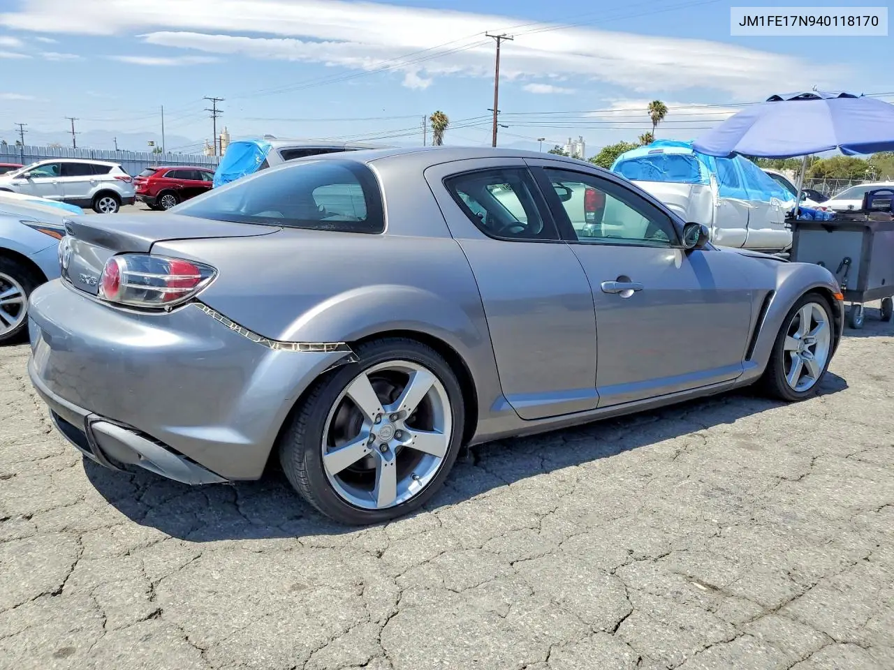 2004 Mazda Rx8 VIN: JM1FE17N940118170 Lot: 58468536