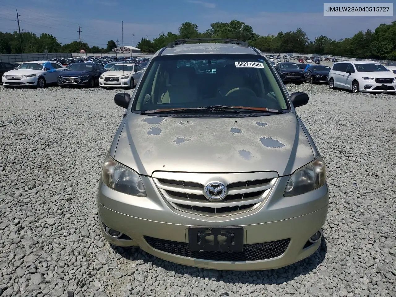 2004 Mazda Mpv Wagon VIN: JM3LW28A040515727 Lot: 60271866