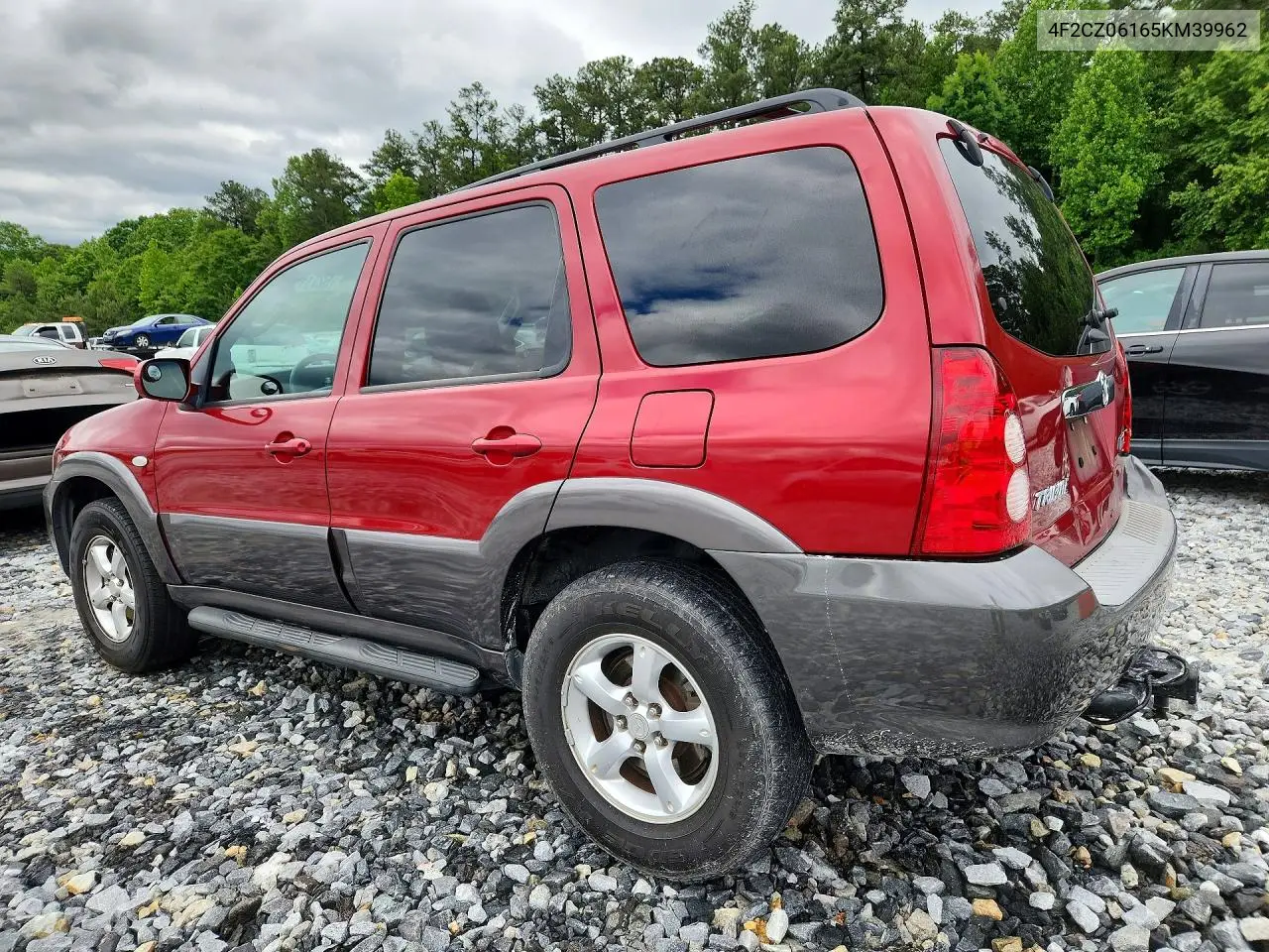 2005 Mazda Tribute S VIN: 4F2CZ06165KM39962 Lot: 52711726