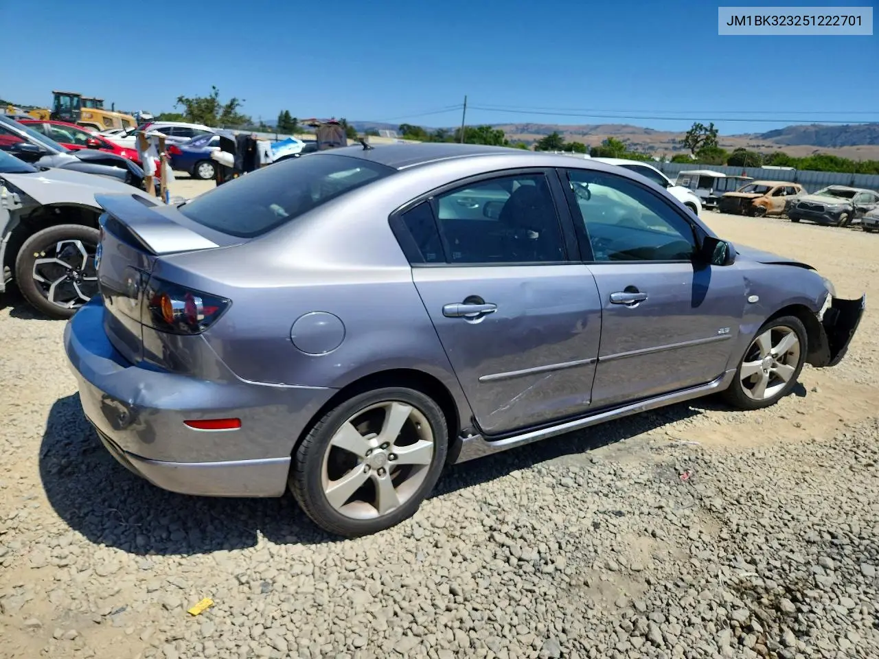 2005 Mazda 3 S VIN: JM1BK323251222701 Lot: 53584506