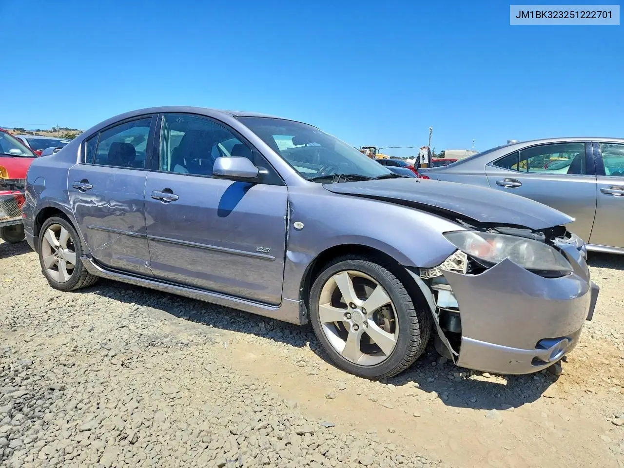 2005 Mazda 3 S VIN: JM1BK323251222701 Lot: 53584506