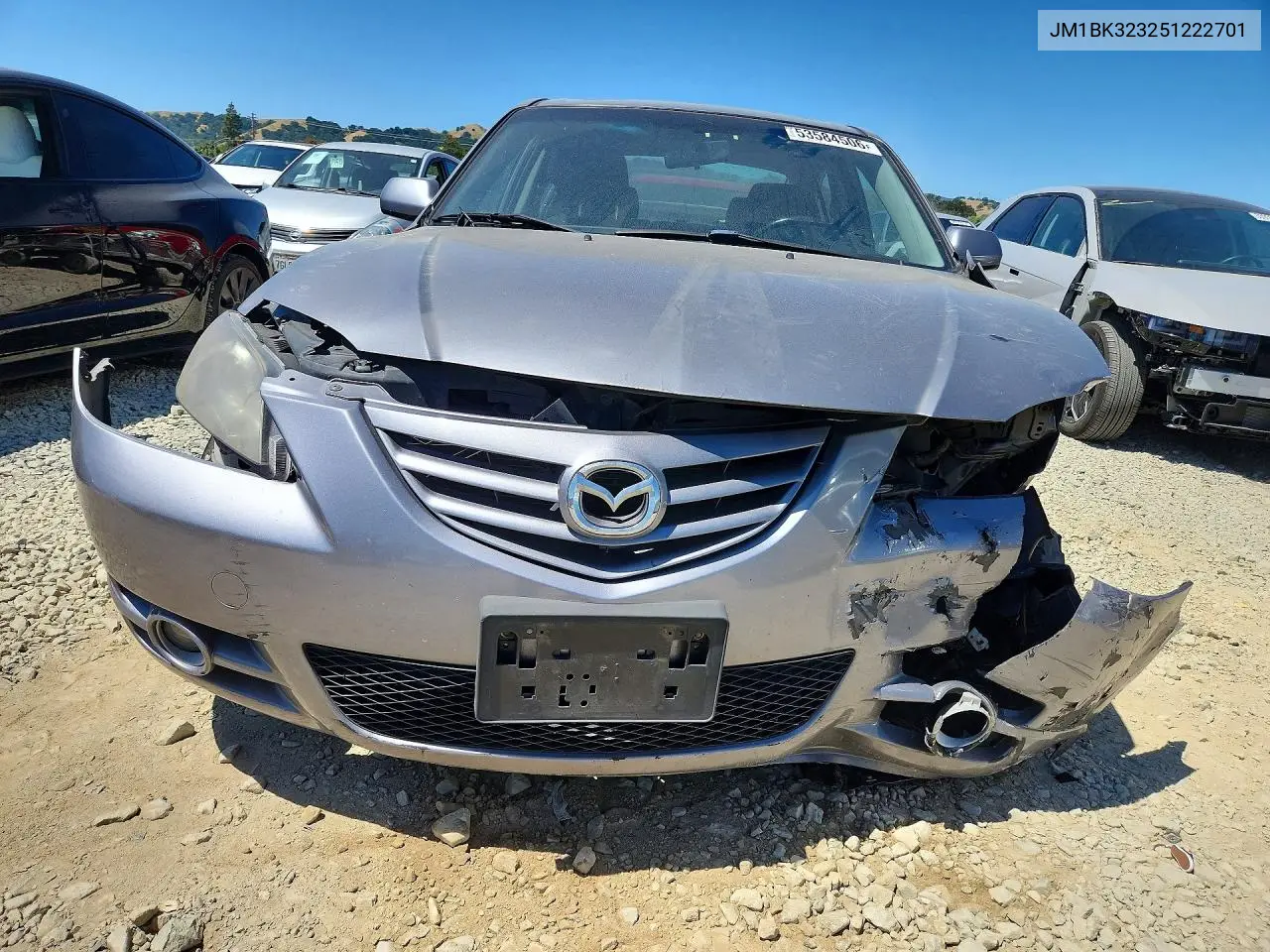2005 Mazda 3 S VIN: JM1BK323251222701 Lot: 53584506