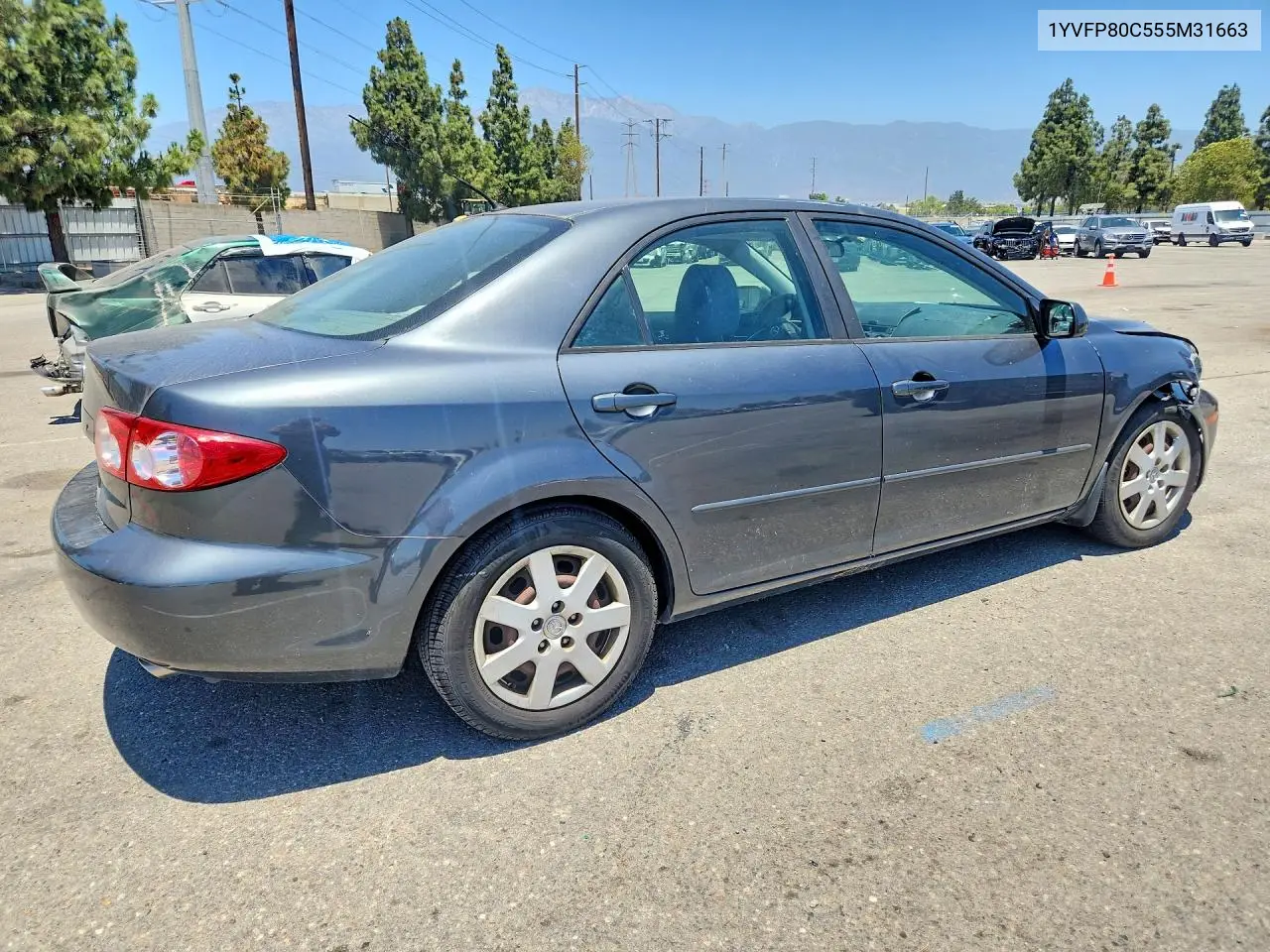 2005 Mazda 6 I VIN: 1YVFP80C555M31663 Lot: 57959056