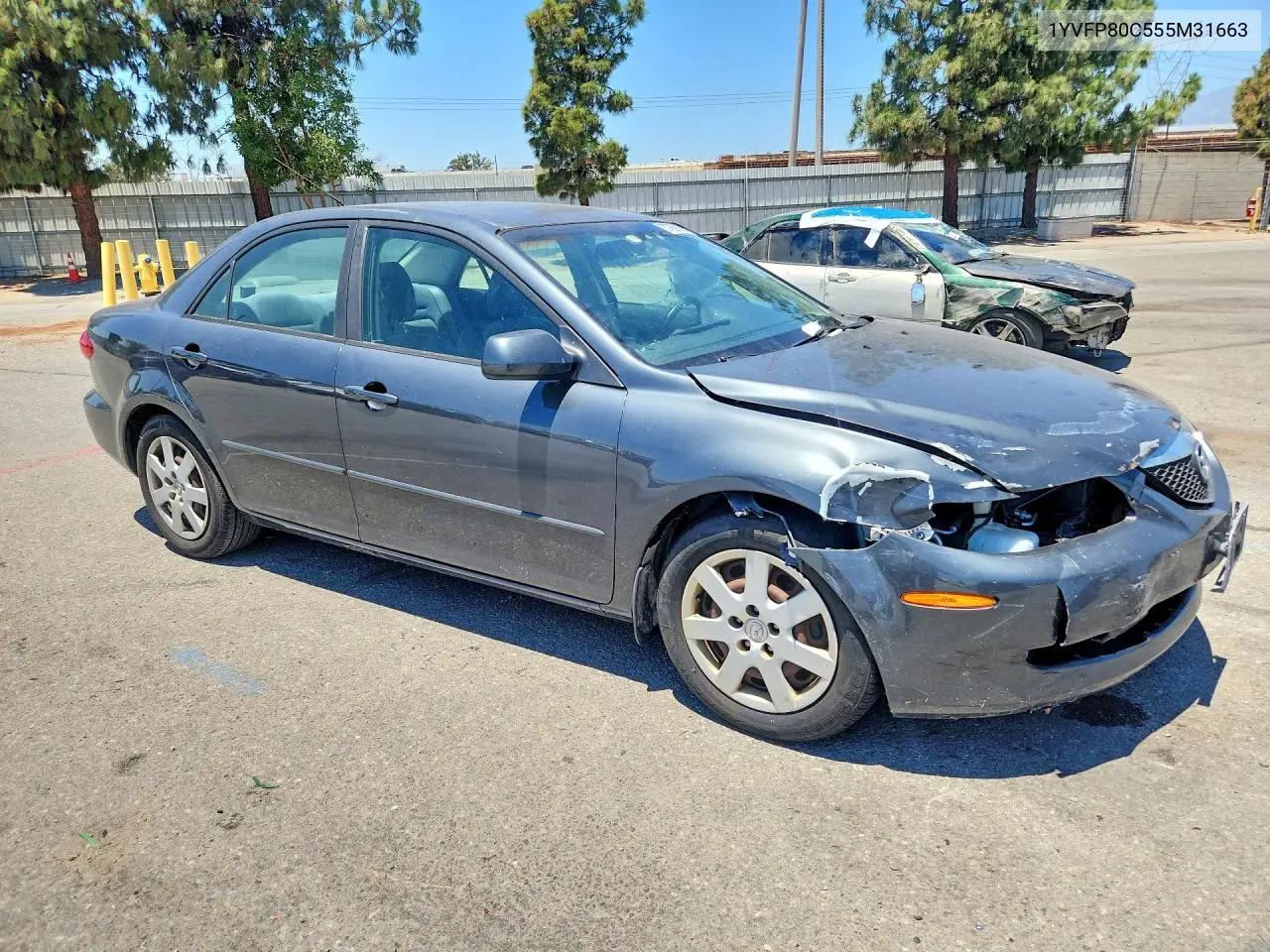 2005 Mazda 6 I VIN: 1YVFP80C555M31663 Lot: 57959056