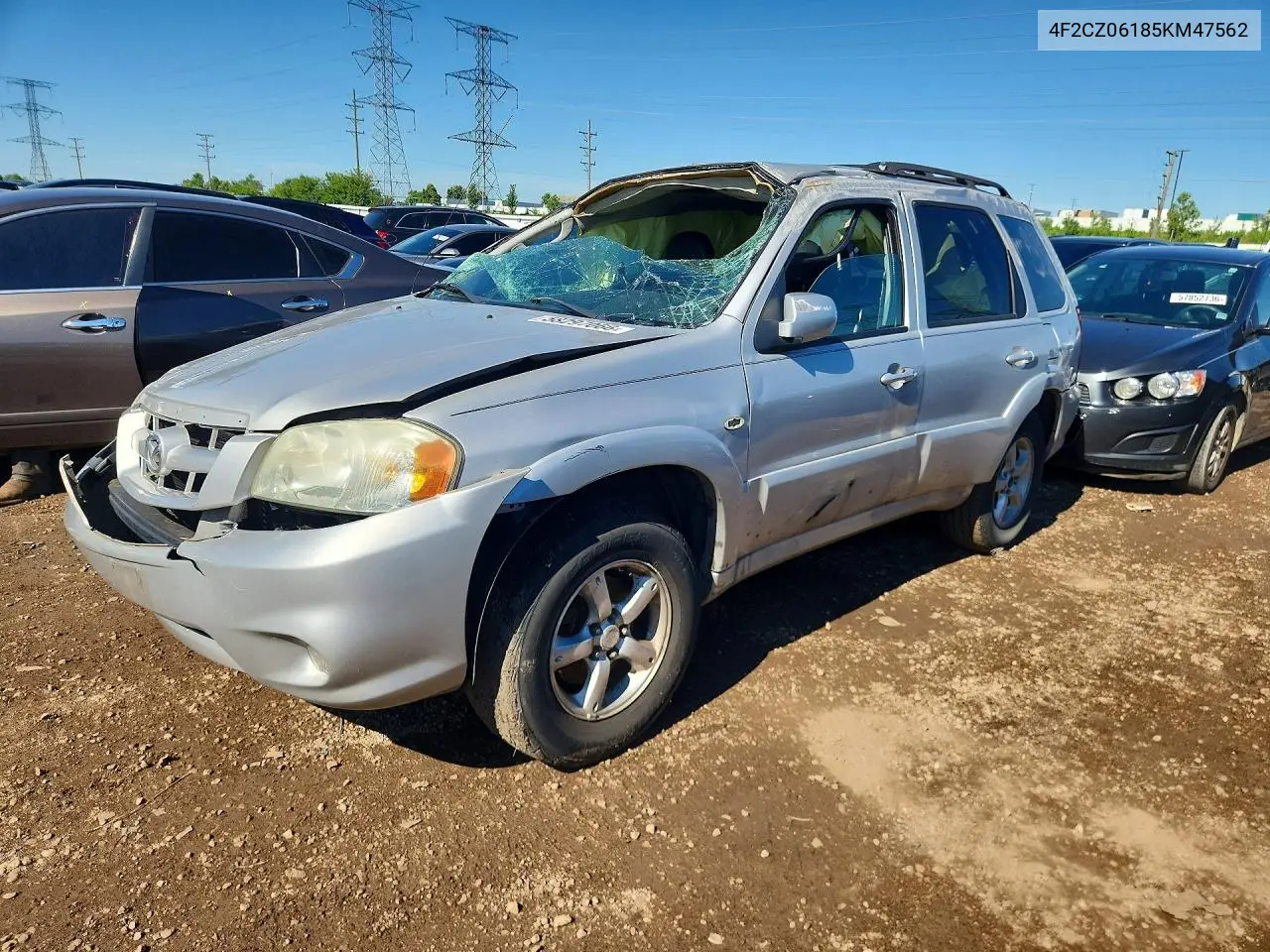 2005 Mazda Tribute S VIN: 4F2CZ06185KM47562 Lot: 58297066