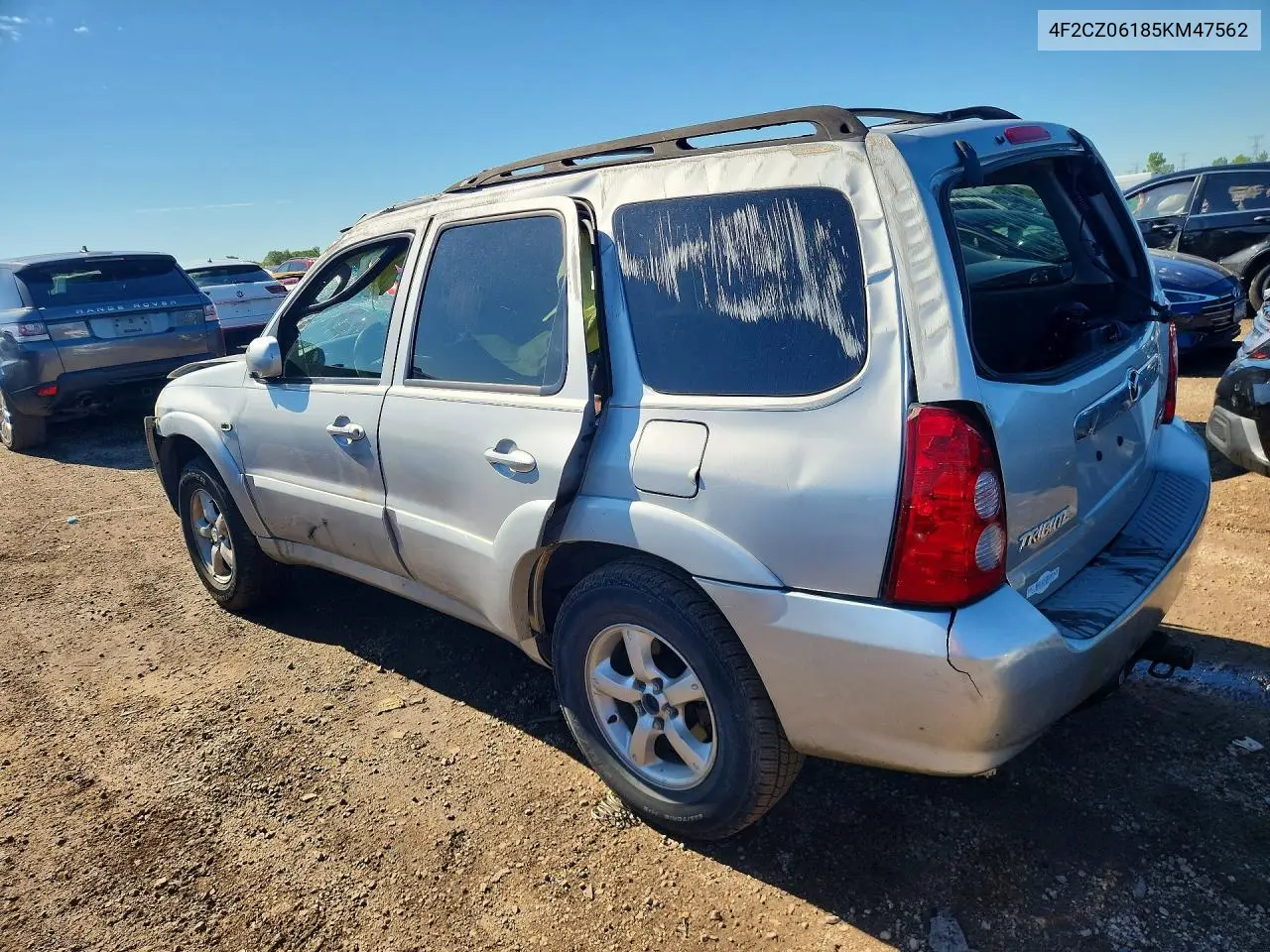 2005 Mazda Tribute S VIN: 4F2CZ06185KM47562 Lot: 58297066