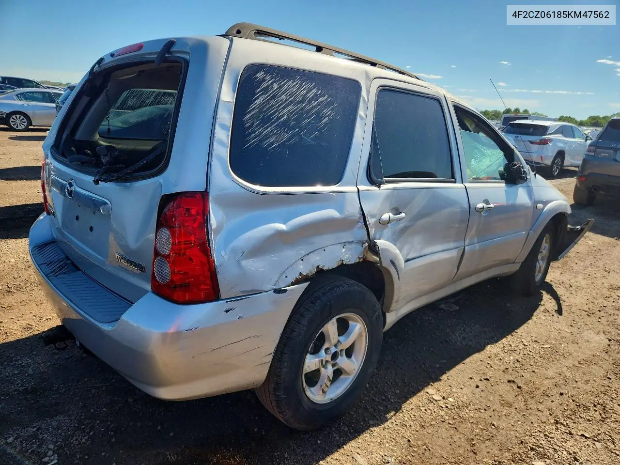 2005 Mazda Tribute S VIN: 4F2CZ06185KM47562 Lot: 58297066