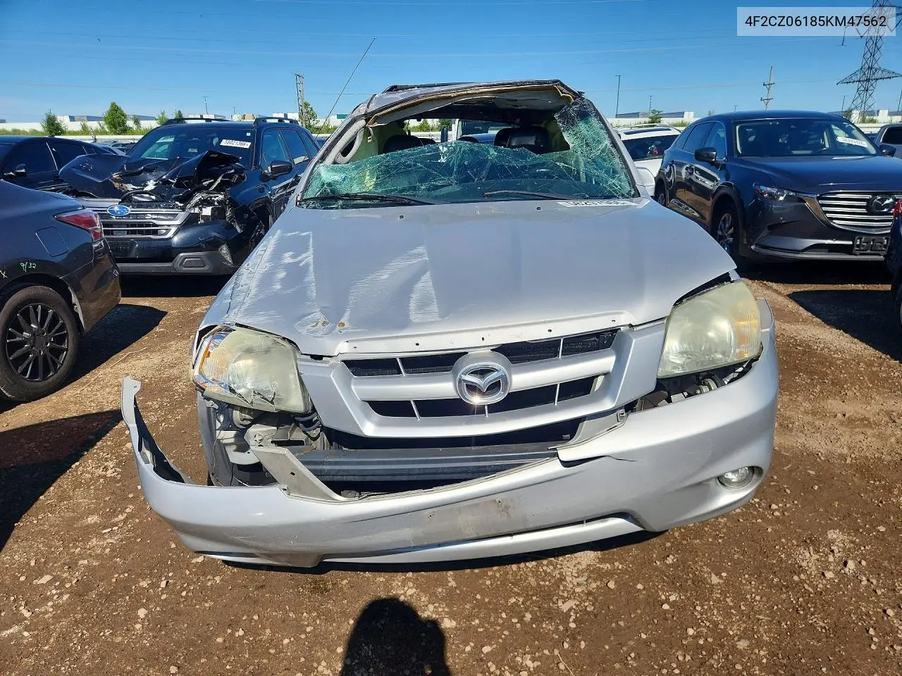 2005 Mazda Tribute S VIN: 4F2CZ06185KM47562 Lot: 58297066