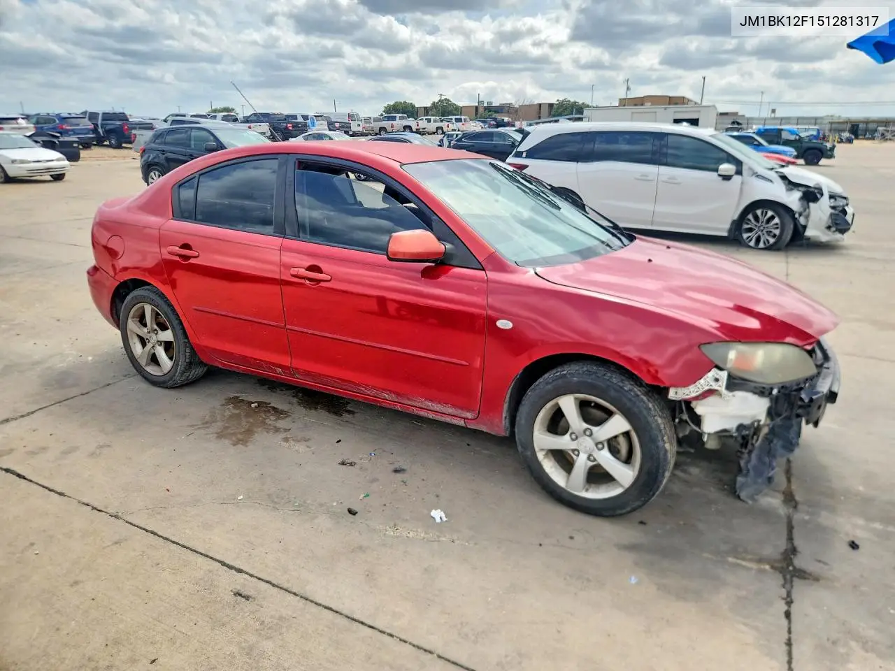 2005 Mazda 3 I VIN: JM1BK12F151281317 Lot: 58298806