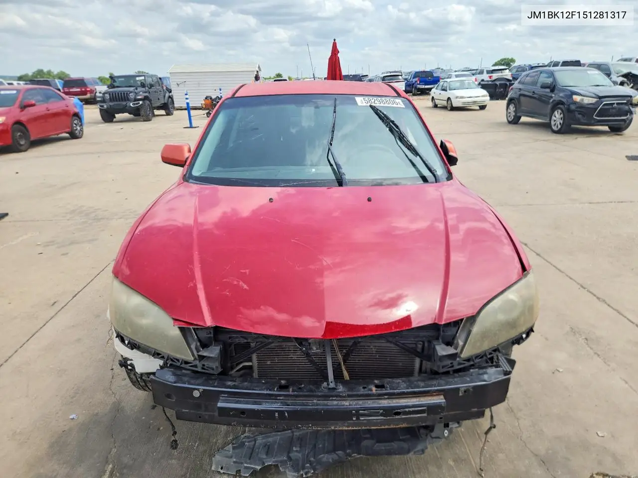 2005 Mazda 3 I VIN: JM1BK12F151281317 Lot: 58298806